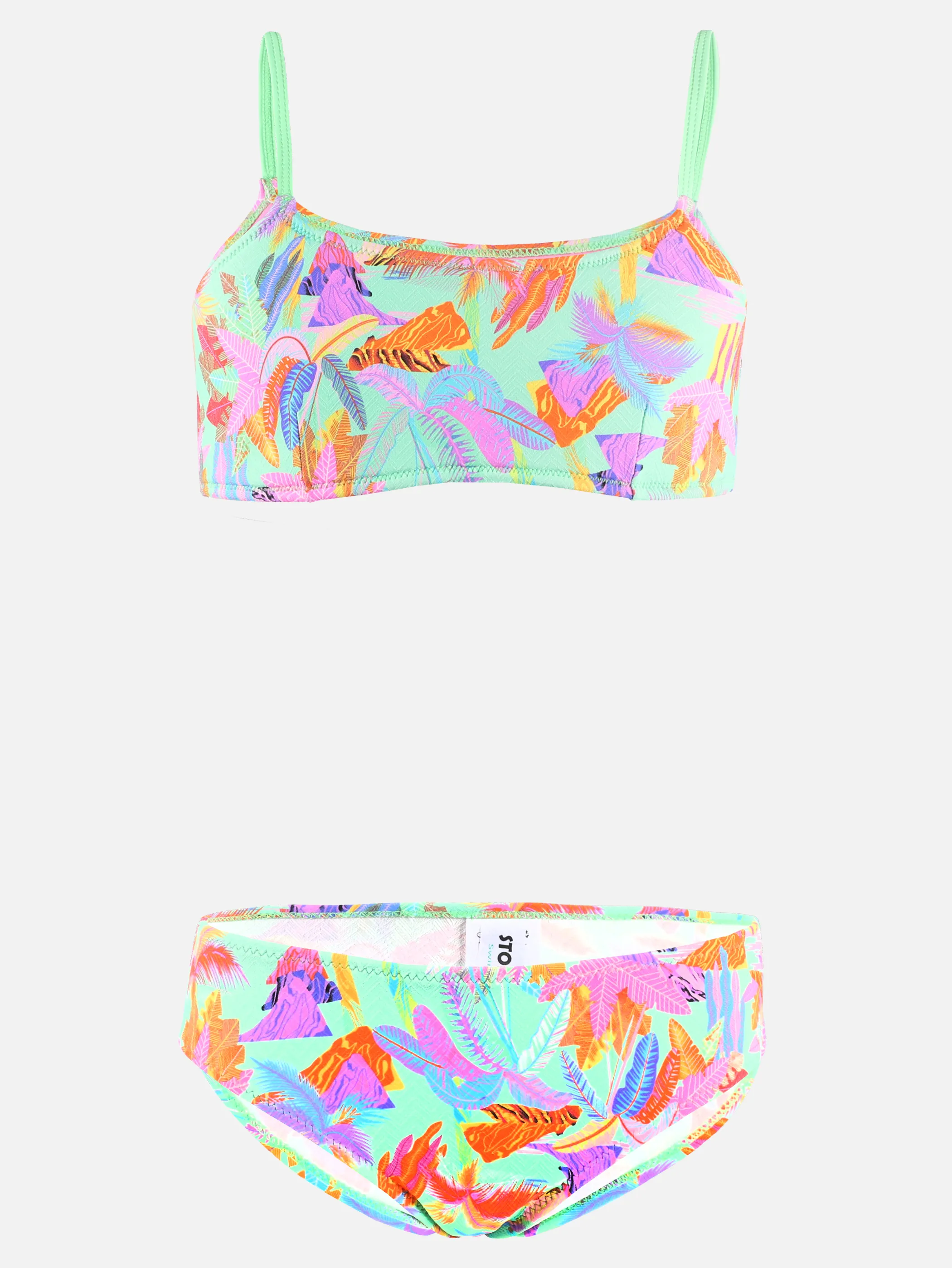 Stop + Go TG- Bikini Set, m. Struktur Grün 890956 AOP 1
